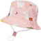 XYIYI Unisex Baby Kleinkind Rosa Alpaka Sonnenhut Kinder für 4-8 Jahre Jungen Mädchen mit Breite Krempe