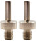 BGTEC Adaptador de taladro de núcleo – 2 unidades M14 rosca a triangular, diamante sierra perforadora, accesorio de lijado, adaptador de eje arbor