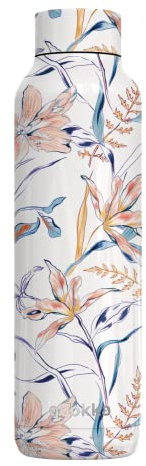 Quokka Solid - Vintage Floral 630 ML |Bouteille d'eau en Acier Inoxydable avec Isolation par Double Paroi |Gourde Reutilisable sans BPA - maintient Le Liquide Froid jusqu'à 24h, Chaud jusqu'à 12h