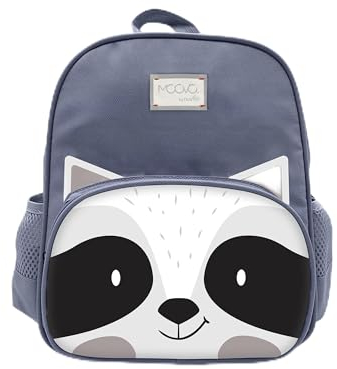 Nuvita 8740 | Kinderrucksack | Aufbewahrungstasche | Tasche mit Fächern | Ergonomischer Kinder-Rucksack | Rucksack mit verstellbaren Gurten für Vorschulkinder | (1-3 Jahre) | Anthrazit/Procyon