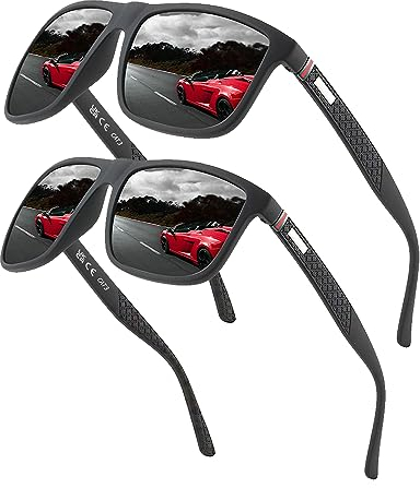 Perfectmiaoxuan Polarisierte Sonnenbrille Herren/Damen ; Vintage/Klassisch/Elegant Brillengestell; HD-Pilotobjektive; Golf/Fahren/Angeln/Reisebrille/Outdoor-Sportarten Mode Sonnenbrille