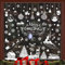236 Stück Fensterbilder Weihnachten, Schneeflocken Fensterdeko Weihnachtsmann Selbstklebend Fensterbilder für Weihnachts, Fensterfolie Winter PVC Aufkleber Fenster Weihnachts deko (Weihnachten B)
