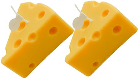 Yardenfun 2st Käse Aroma Kerzen Blasenkerzen Dekorationen Für Zu Hause Dekoratives Kerzengeschenk Heim Kaktus Essen Kerzengeschenke Für Frauen Requisiten Fräulein Duft Paraffin