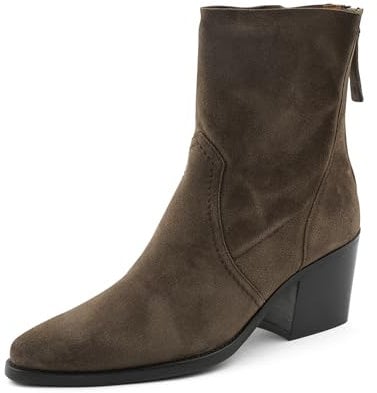 Paul Green Damen Stiefelette, Frauen Ankle Boots,uebergangsstiefel,knöchelhoch,reißverschluss,Stiefel,Bootee,Booties,Braun (Earth),37 EU / 4 UK