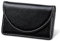 Tucnoeu 1 Stück Magnetischer Visitenkartenetui Leder Visitenkartenbox aus PU-Leder Magnetverschluss Visitenkarten Etui für Damen und Herren(Schwarz)