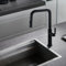 IMEX - Grifo de Cocina Extraible | Grifo Monomando Fregadero con Difusor | Griferia de Cocina con Mangera Flexible 360º | Serie Niza | Color Negro Mate