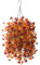 Artificial Faux Hanging Plants Flowers Basket for Fall Outdoor Decoration,Fake Silk Orange Mums planters UV Resistant Look Real for Home Porch Patio Yard Outside Autumn Decor (Brown Orange)