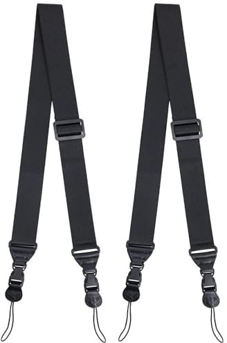 Vikrami lighting 2Pcs Shoulder Strap for Tablet case Adjustable Shoulder Strap Multifunctional Replacement for iPad Notebook Tablet Bags Duffel Bag Camera Comfortable Neck Strap Nylon 43-62.6 Black