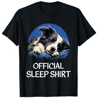 Offizielles Schlafshirt Border Collie Nachthemd Pyjama T-Shirt