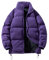SRZYMJ Lila Herren Steppjacke Warme Verdickt Hooded Winterjacke Langarm Quilted Daunenjacke mit Kapuze Winter Outdoor Ski Snowboard Wandern Übergangsjacke Herrenjacke 2024 Mantel Slim Fit