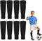4 Pairs Football Sock Sleeves, Shin Pad Sleeves, Team Leg Sock Sleeves Fits Over Shin Pads, For Football Games Beginner