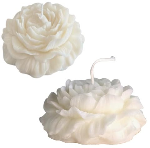 Luxus-Home 5er-Set Blumenkerzen - Rosenkerzen - Sojawachs - Sojawachskerze, deko - Weihnachtsdeko - weihnachten - Wohnzimmer - Geschenke - Candlesdeko - Geschenke für frauen - Geburtstage