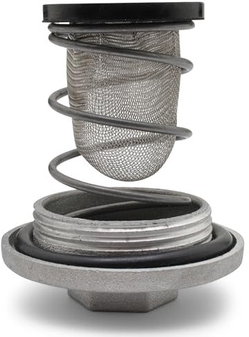 Easyboost Ölablassschraube mit Sieb, Dichtung und Feder für 50cc Roller GY6 4T 139QMB Baotian BT49QT, Kymco Agility, Dink, People, Super 8, Vitality, Peugeot Kisbee, Speedfight 3-4, Tweet, V-Clic