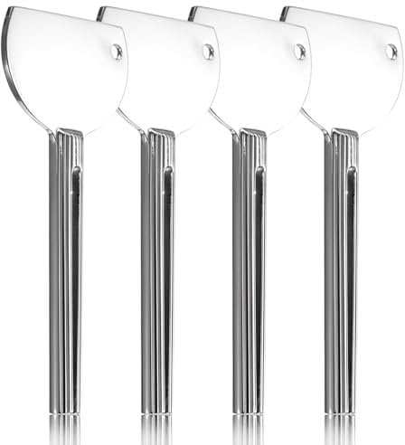JIYIN 4 Stück Tubenquetscher, Sliber Metall Zahnpasta Squeezer Edelstahl Tubenausdrücker Zahnpasta Quetscher Zahnpasta Tubenpresse für Reinigungsmilch Schuhcreme Haarfärbemittel Pigmente