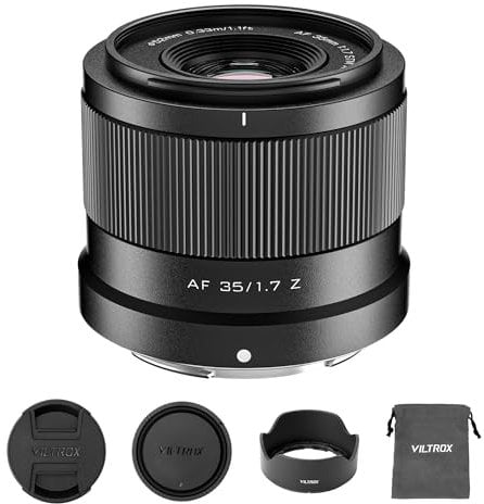 VILTROX AF 35mm F1.7 Objektiv für Nikon Z-Mount, f/1.7 APS-C Autofokus-Festbrennweite mit großer Blende, kompatibel mit Nikon Z-Mount-Kameras Z5, Z50, Z6, Z6II, Z7, Z7II, ZFC, Z30, Z9, Z8, ZF