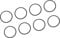 SENECESLI Speaker Spacer Ring, 8Pcs Speaker Mounting Gasket Noise Reduction, EVA Foam Speaker Sealing Adapter Ring Repair Parts Non Slip for Car Audio Subwoofers