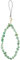 OFFCUP Phone Charm, Natural Crystal Beaded Charms Lanyard, Anti- Lost Charm Wrist Strap Phone Lanyard Wrist Strap Keychain for Wallet Handbag Camera Cell Decoration (Green)