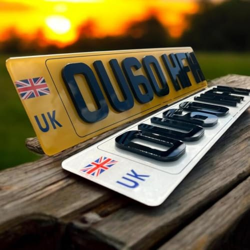 Number Plates/Number Plate Holder For Car/Van/Trailer - UK Visible System Registration Plate For Car-Registration Plate Holders -style - 2D / 3D / 4D