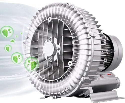 Souffleur annulaire Vortex haute pression 120W-1500W, pompe aérateur centrifuge monophasé pour aération des eaux usées et bassins à poissons