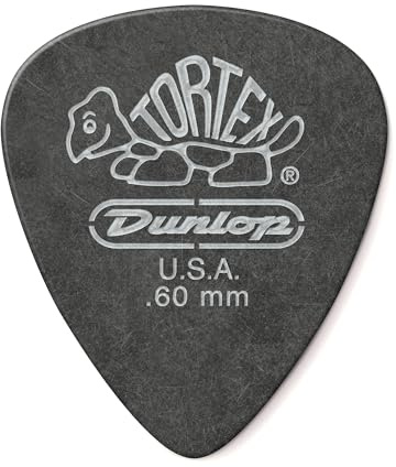 Jim Dunlop Tortex® Pitch Black Standard Pick .60MM - 72 Pack
