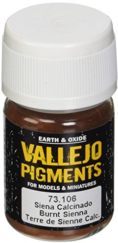 Vallejo 30 ml Pigments - Burnt Sienna, Brown