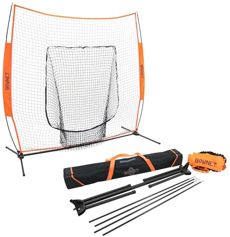 Bownet Big Mouth X Net, 7x7, for Baseball & Softball Pitching & Hitting