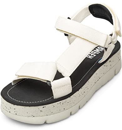 Camper, Oruga Up, Sandalia Mujer, Blanco Natural, 36, (EU)