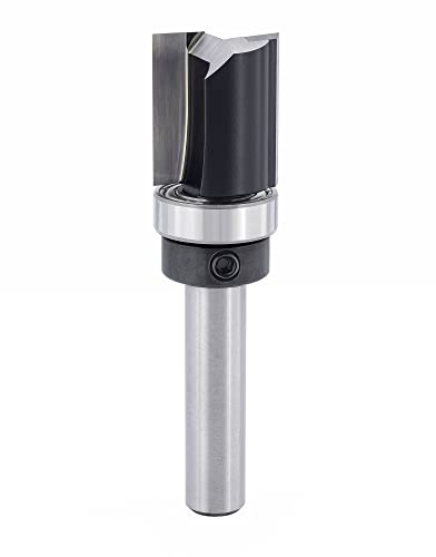 ENT 11654 Bündigfräser HW, Schaft (S) 8 mm, Durchmesser (D) 16 mm, NL 19 mm, SL 32 mm, GL 56 mm, mit Kugellager am Schaft