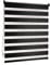 Victoria M. Doppelrollo Klemmfix ohne Bohren, 70 x 230 cm (BxH) Schwarz, Rollo Fensterrollo lichtdurchlässig & verdunkelnd，Duo-Rollo Klemmmontage Zebrarollo für Fenster & Türen