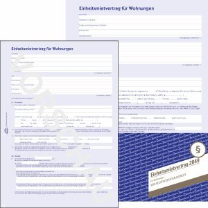 AVERY Zweckform 5 x Vordruck Mietvertrag A4 4-seitig