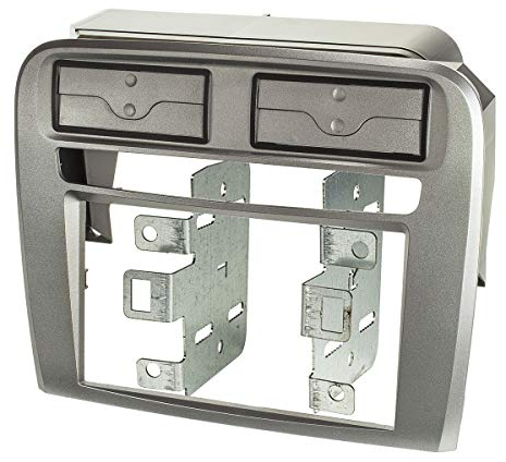 tomzz Audio 2414-047 Cornice radio doppio DIN compatibile con Fiat Grande Punto 199 2005-2009 grigio