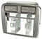 tomzz Audio 2414-047 Cornice radio doppio DIN compatibile con Fiat Grande Punto 199 2005-2009 grigio