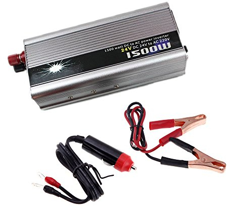BOOMBOOST Portable 1500W Car Power Inverter Adapter USB DC 24V AC 220V Charger Converter (1500W)