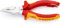 Knipex Needle-Nose Combination Pliers chrome-plated, insulated with multi-component grips, VDE-tested with integrated tether attachment point for a tool tether 145 mm 08 26 145 T