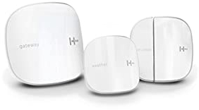H2 Home Tracking System - Starter Set: Einbruchschutz durch Tür- und Fenstersensor, Auswertung des Raumklimas durch Thermometer – Perfekter Überblick per App-Steuerung – Alexa kompatibel