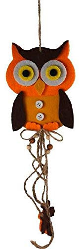 Schreiber Deko Eule aus Filz Dekohänger/orange braun / 1 Stück/Länge 30 cm