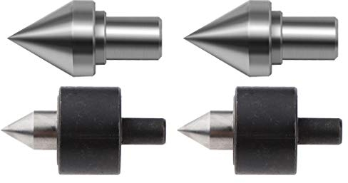 B Baosity 4er Bohrer-Set mitlaufende Körnerspitze Zentrierspitze Rollkörner für Holz, Metall, Kunststoff, Stein