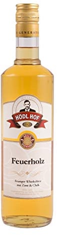 Hödl Hof Feuerholz Whisky-Likör 0,7L I Hochwertiger Whiskylikör mit Nuancen an Zimt & Chili I Premium Spirituose ideal als Geschenk I Feuriger Chili-Zimt-Likör I Edle Spirituose 33%