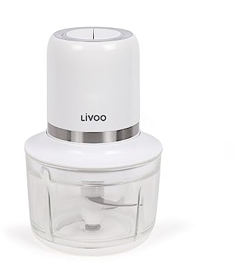 Livoo - Hachoir électrique san fil DOP222-200W, 2 vitesses, 1.2L, 4 lames