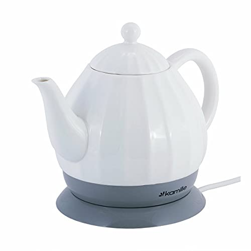 1,2L Keramik Wasserkocher Elektrisch Teekanne Wasserkessel Kettle Tea Schnellkochkessel Teekocher Servierkanne