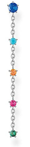 Thomas Sabo Einzel Ohrstecker Vintage weiße Steine gold 925 Sterling Silber H2194-477-7
