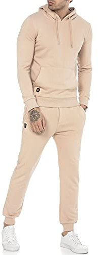 RED BRIDGE Ensemble de sport Sportswear Pantalon Sweat á capuche Jogger-Set Combinaison Beige XXL