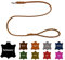 Hundeleine Fettleder kleine Hunde/große Hunde MIT Handschlaufe Made IN Germany 1m - 5m (1,5m X 8mm, Cognac)