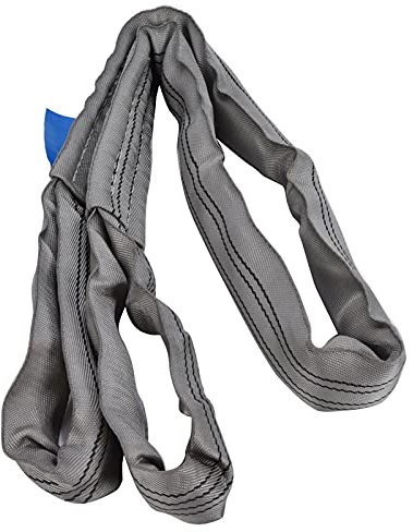 Imbracatura di sollevamento rotonda, imbracatura flessibile in tessuto PES con doppia fibbia per attrezzature di sollevamento(2 m (6,56 piedi))