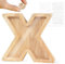 LEcylankEr Spardose Kinder Personalisierte A-Z Alphabet Sparbüchse Holz Spardose Dekoration Kreative groß Sparschwein als Geschenke für Geburtstag, Weihnachten und Thanksgiving (X)