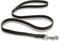 Premium Leder Hundeleine Shorty 1m - Vollleder Hundeleine - Führleine mit Bolzen-Karabiner - Shorty (Schwarz)