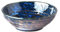 MIJ Europe Dessertschale aus Keramik, Müslischüssel, Frühstückschale, Blau & Schwarz, Copper Swirl, 13 cm Durchmesser, 200 ml, 1st, für Desserts Nachrichte Müssli Obst Reis Salate Pasta Beilagen
