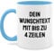 Tasse Tassen 325ml - Aufdruck selbst gestalten - Wunschtext I Eigener Text I Personalisierter Text I Custom Text - 325 ml - Hellblau - namenstassen paartassen personalisierte name mug