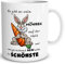 TRIOSK Tasse Hase mit Oster Hasen Spruch lustig Schöne Möhren Geschenk für Männer Vatertag Freunde Ostern Büro Kollegen Hasenliebhaber, Keramik 300ml