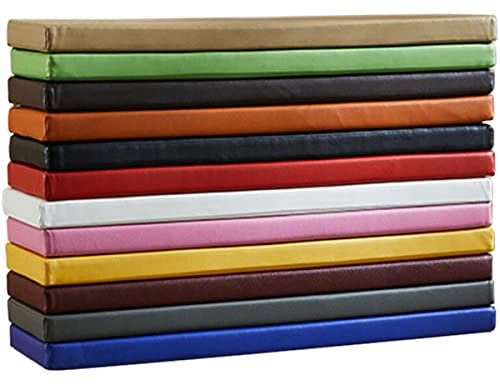 Xpnit Leder-Gartenbankkissen, 2/3-Sitzer, wasserdichtes Bankkissen 80/100/120 cm, dickes Bankkissen, Sitzkissen für drinnen und draußen (40 x 40 x 3 cm, Dunkelgrau)